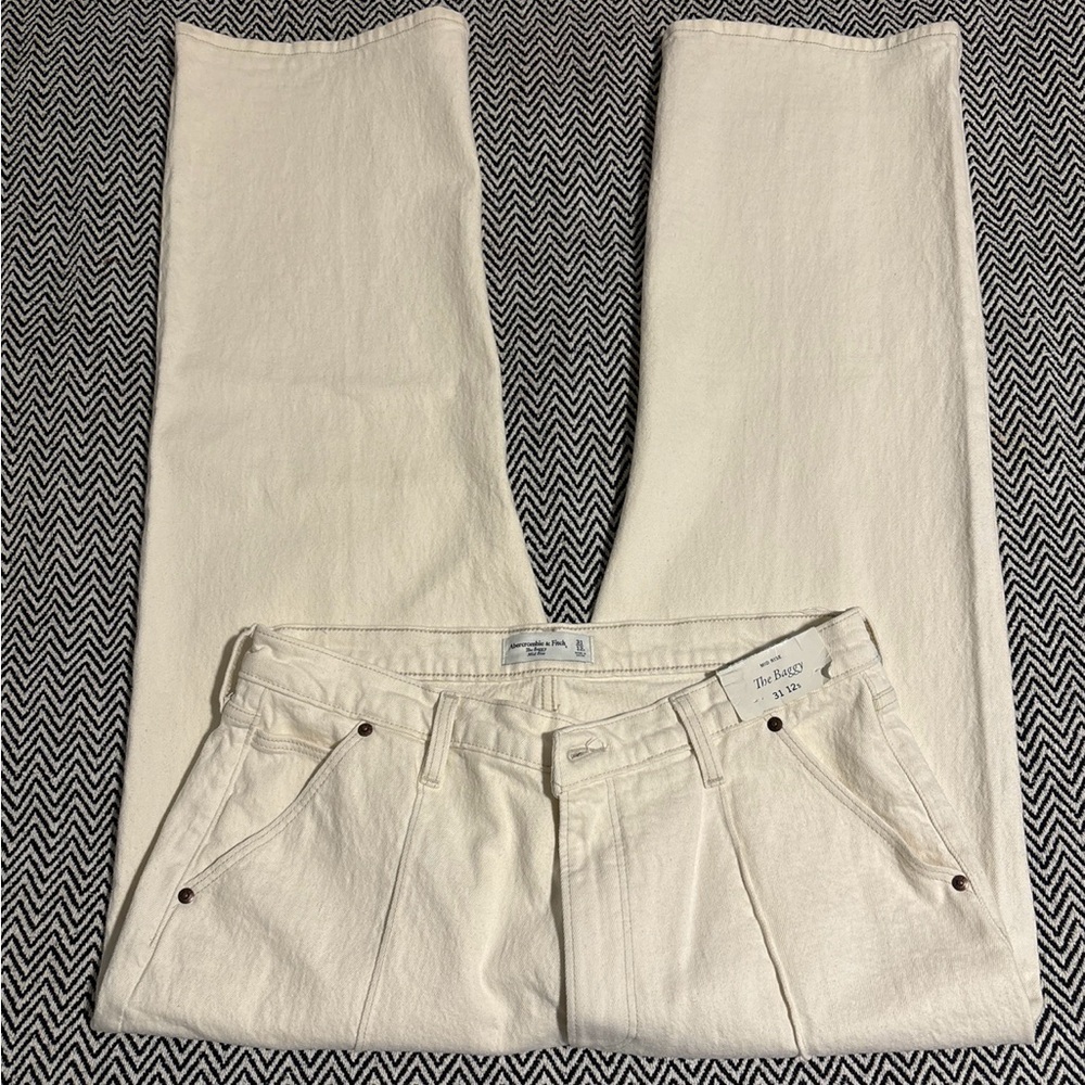 Abercrombie & Fith The Baggy Mid Rise  | Sz 12 regular